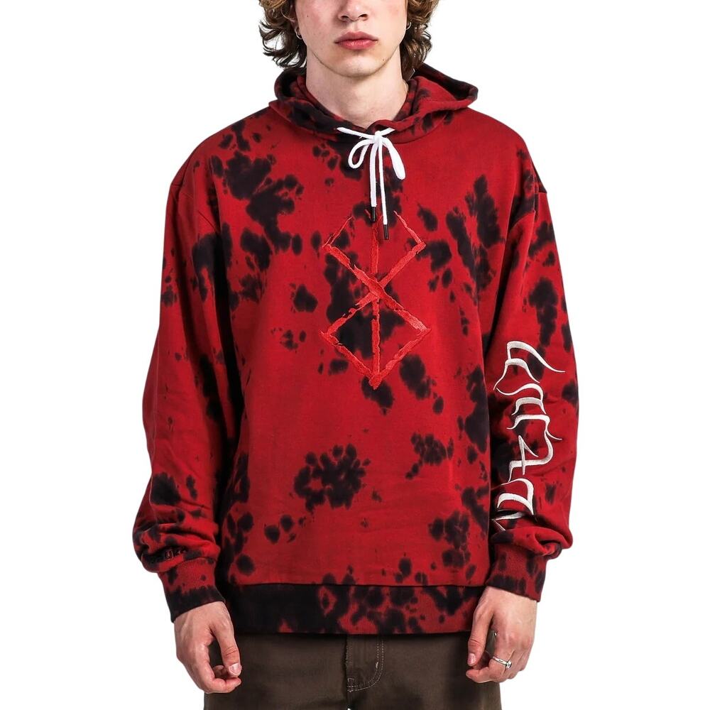 ATSUKO BERSERK Hoodie NWT Tie Dye Anime Unisex LS Side Pockets Size M